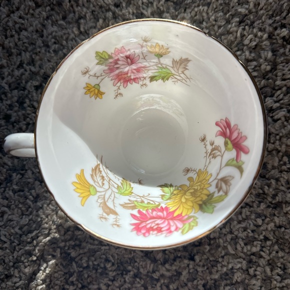 Staffordshire Other - Vintage Bone China Floral tea cup.